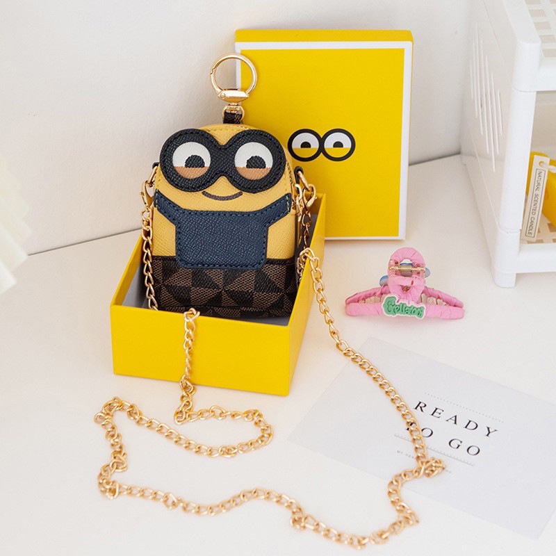 Túi sách nữ minion fulbox hàng quảng châu cao cấp hình dáng vui nhộn đáng yêu