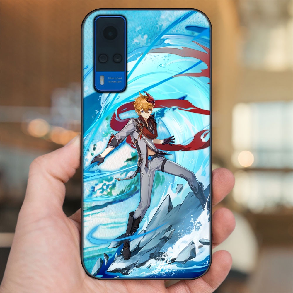 Ốp lưng Vivo Y51 2020, Y53s viền đen in hình Tartaglia Childe Genshin Impact