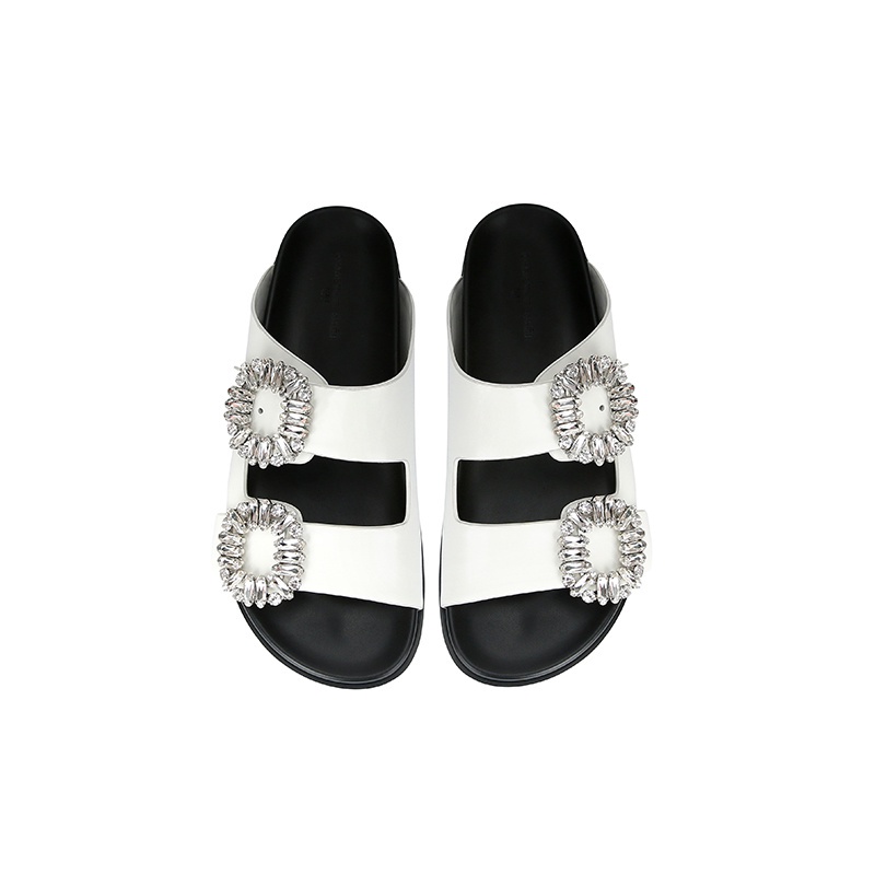 Miss Rollin ~ Dép Quai Đôi Dày Đính Đá Giản Dị Dành Cho Nữ