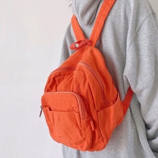 Balo mini size Basic chất Canvas mềm đi học, đi chơi