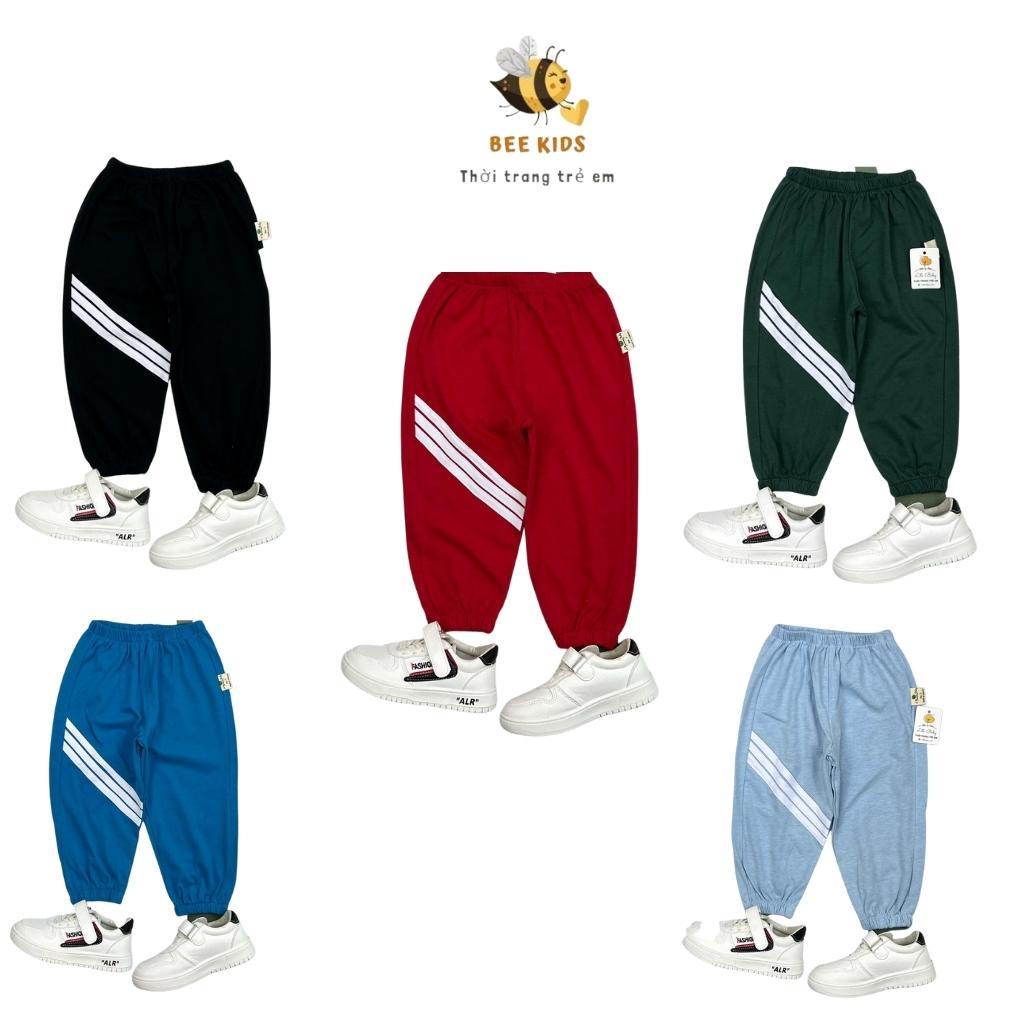Quần dài bé trai, quần dài cotton bé trai chất mềm mát, size 1-5 - BEEKIDS