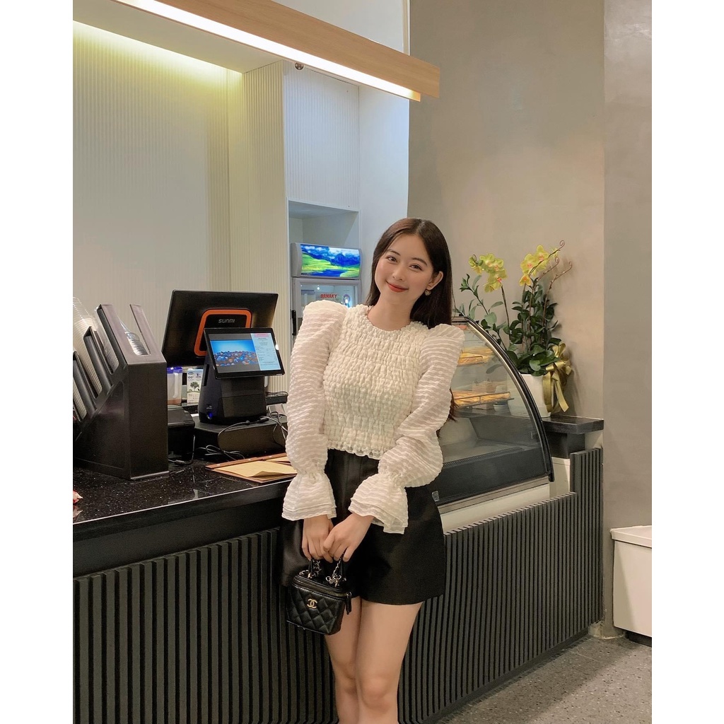 Áo nhún tay bồng