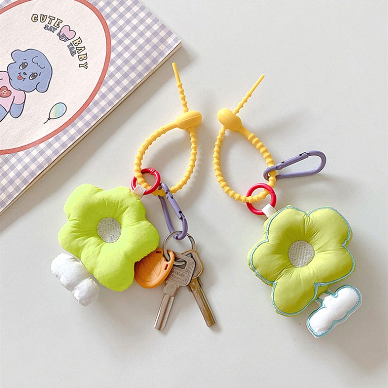 Móc Khóa Hình Bông Hoa Nhiều Màu Sắc Dễ Thương