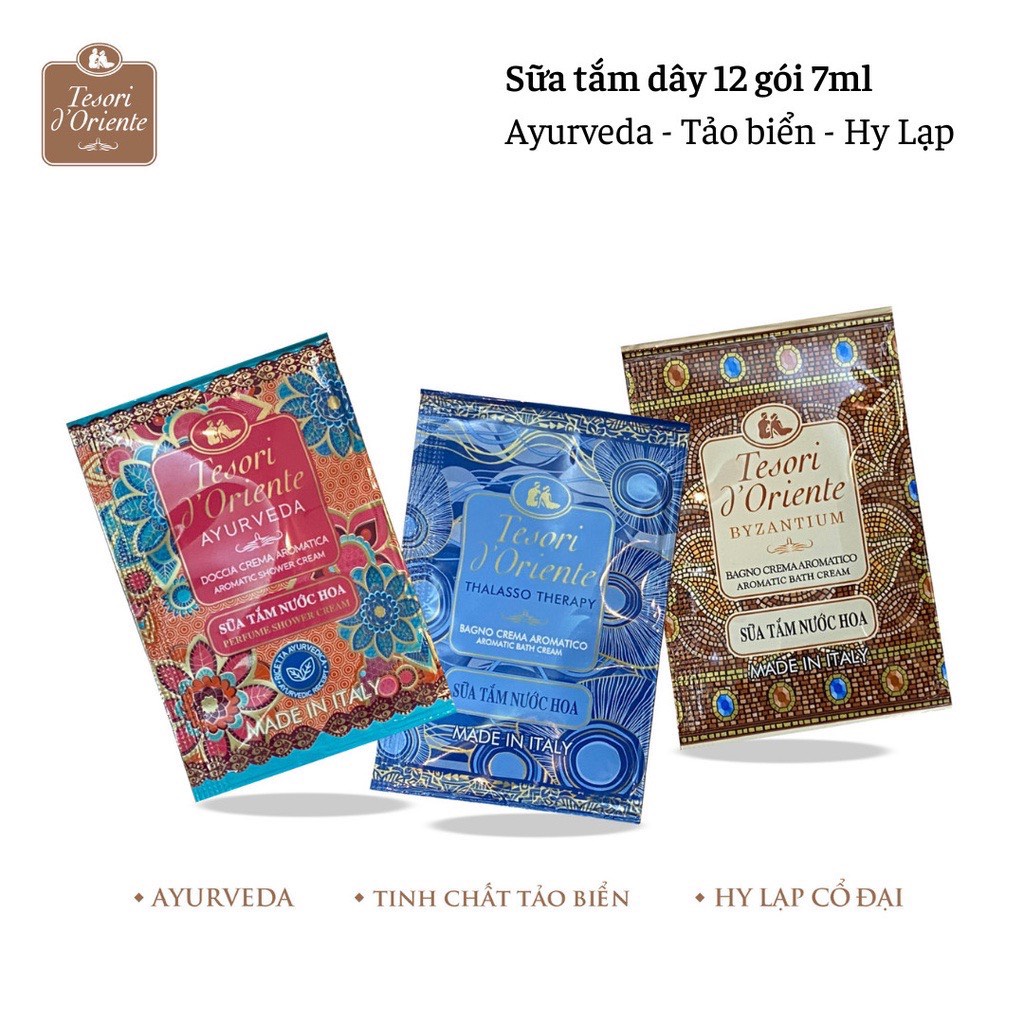 (Gói mini 7ml) Sữa Tắm Tesori D'Oriente