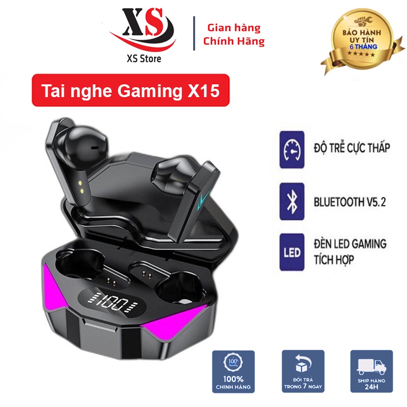 Tai nghe Gaming XS Store X15 - Âm Thanh Vòm, Chống Ồn , Đèn Led Đẹp, Hỗ Trợ Mọi HĐH