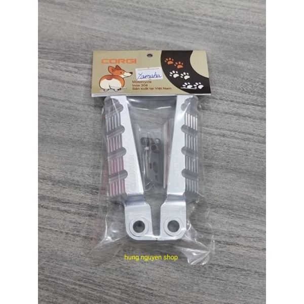 Gác chân CORGI nhôm nguyên khối CNC gắn dòng xe Honda & yamaha _ giá bán một cặp