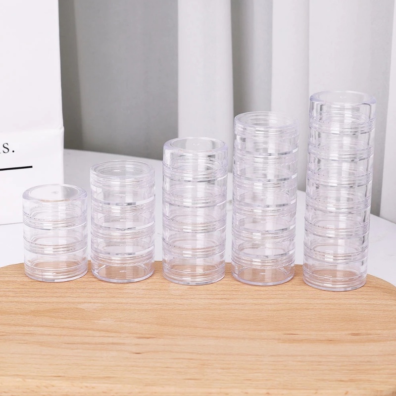 Hộp Đựng Trang Sức Nhiều Tầng Trong Suốt Chống Bụi Tiện Dụng