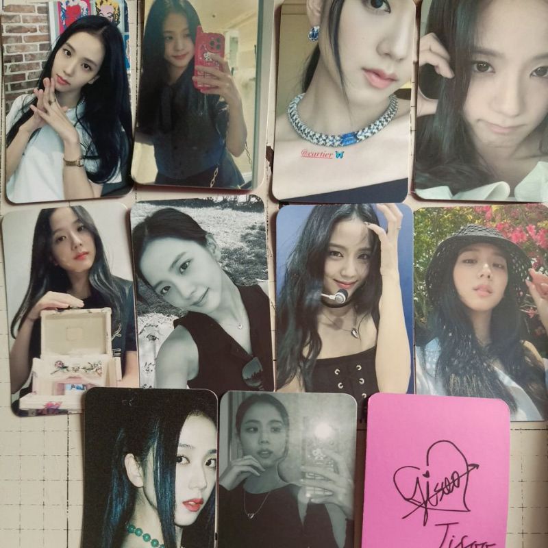 Set 10 card bo góc giấy ảnh thành viên BLACKPINK - Jisoo