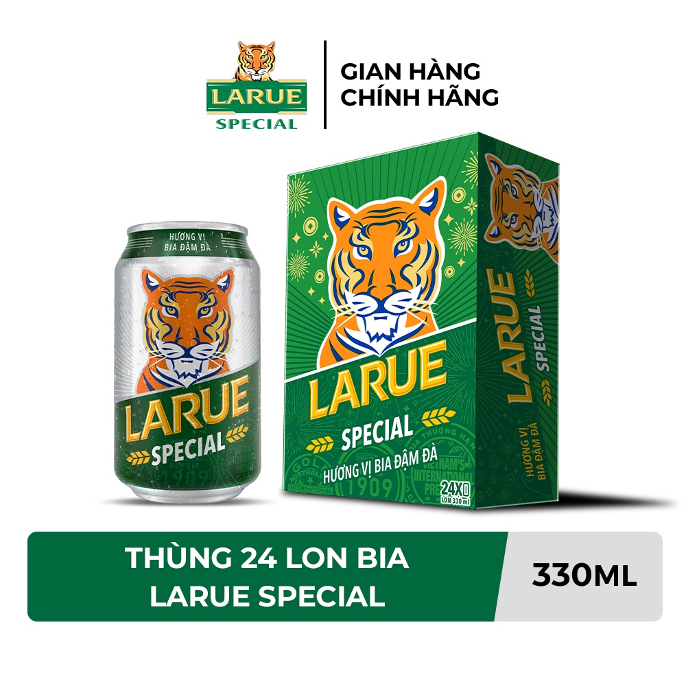 GIAO NHANH HCM Thùng 24 lon bia Larue Special 330ml/lon