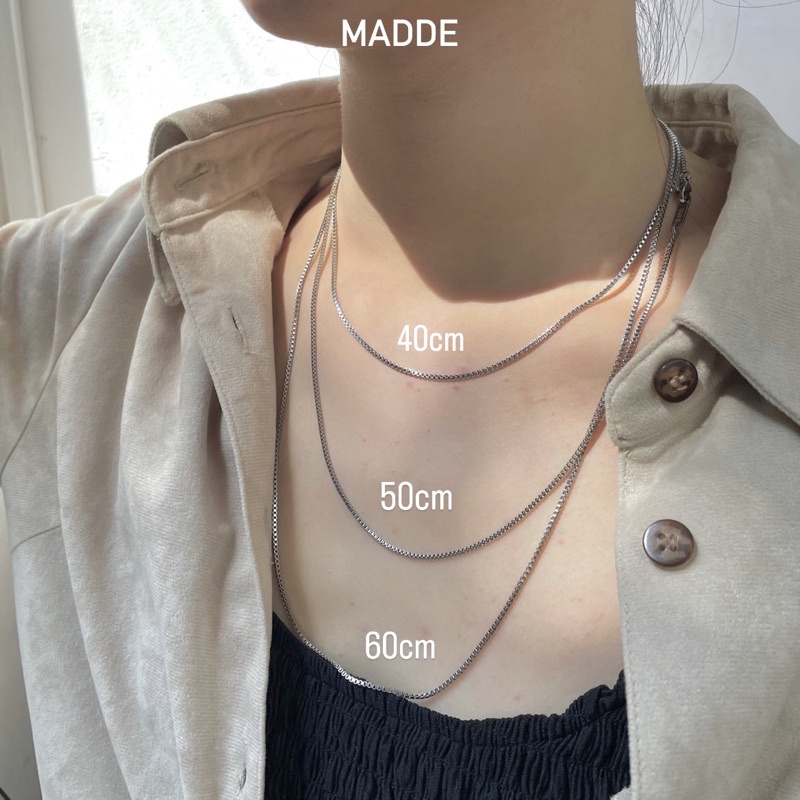 Mini rang necklace / dây chuyền titan đơn giản dành cho nam nữ