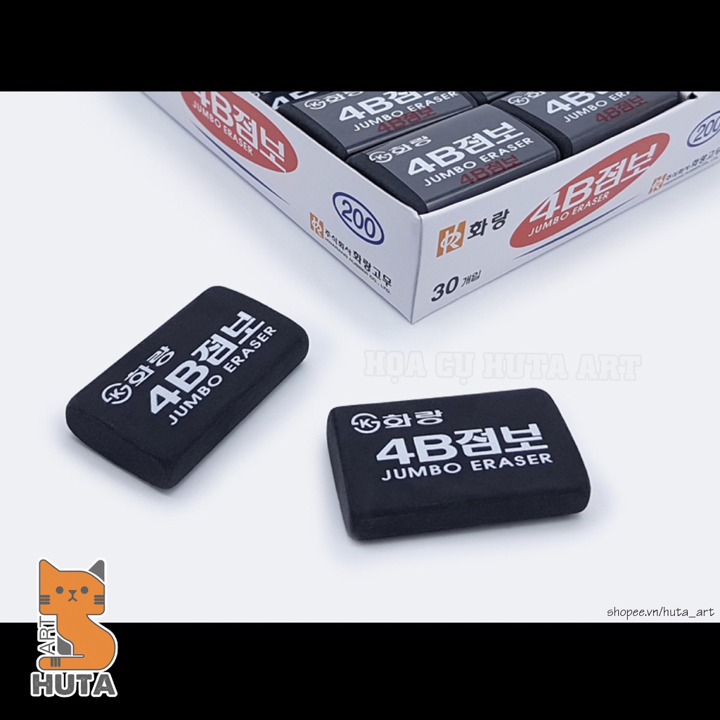 TẨY ĐEN MỀM HÀN QUỐC CAO CẤP 4B SIZE LỚN  - Gôm/Tẩy Chì Siêu Sạch
