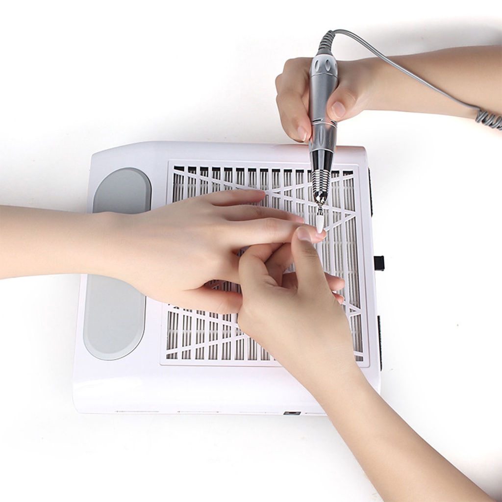 [Hàng HOT] Máy Hút Bụi Nail công suất cao 80W Hút mạnh  tốc độ có thể điều chỉnh Phụ kiện Làm móng【Texas053】