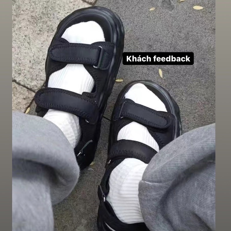 🎁 Bản nâng cấp 🎁 Sandal quai dán basic đế bánh mì cách điệu  G416