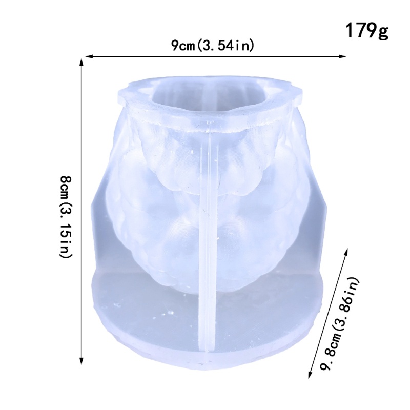 Khuôn Silicone Làm Xà Phòng Hình Đầu Lâu Độc Đáo