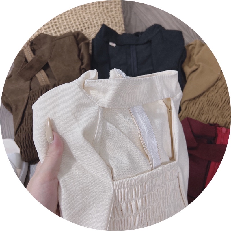 ÁO NHÚN THÂN, CỔ KIỂU SIÊU XINH