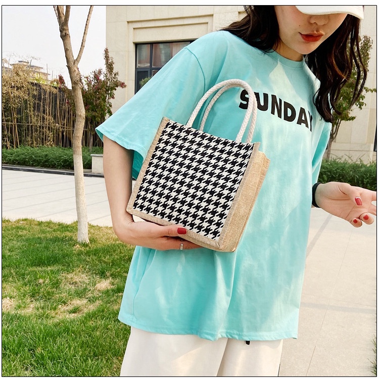 Túi cói túi tote mini  nữ đẹp đi chơi thời trang dễ thương cute phong cách vintage giá rẻ