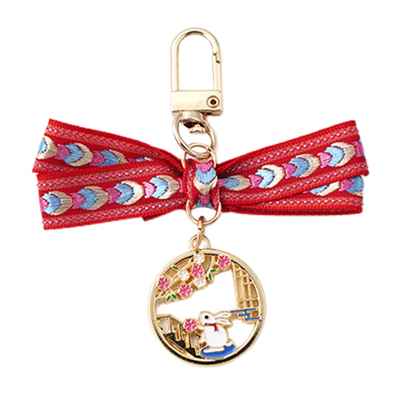 Móc Khóa Thẻ Chúc Mừng Năm Mới Họa Tiết Hoa Phong Cách Trung Quốc Sáng Tạo