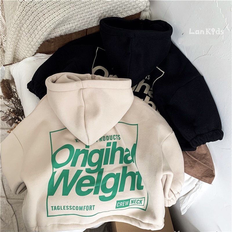 Áo Hoodie Dài Tay Original Cho Bé Trai Và Bé Gái Chất Liệu Nỉ Lót Bông Dày Dặn Ấm Áp Thởi Trang Trẻ Em Anh Store