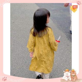 [Siêu Sale] Set áo dài lụa cách tân cho bé gái