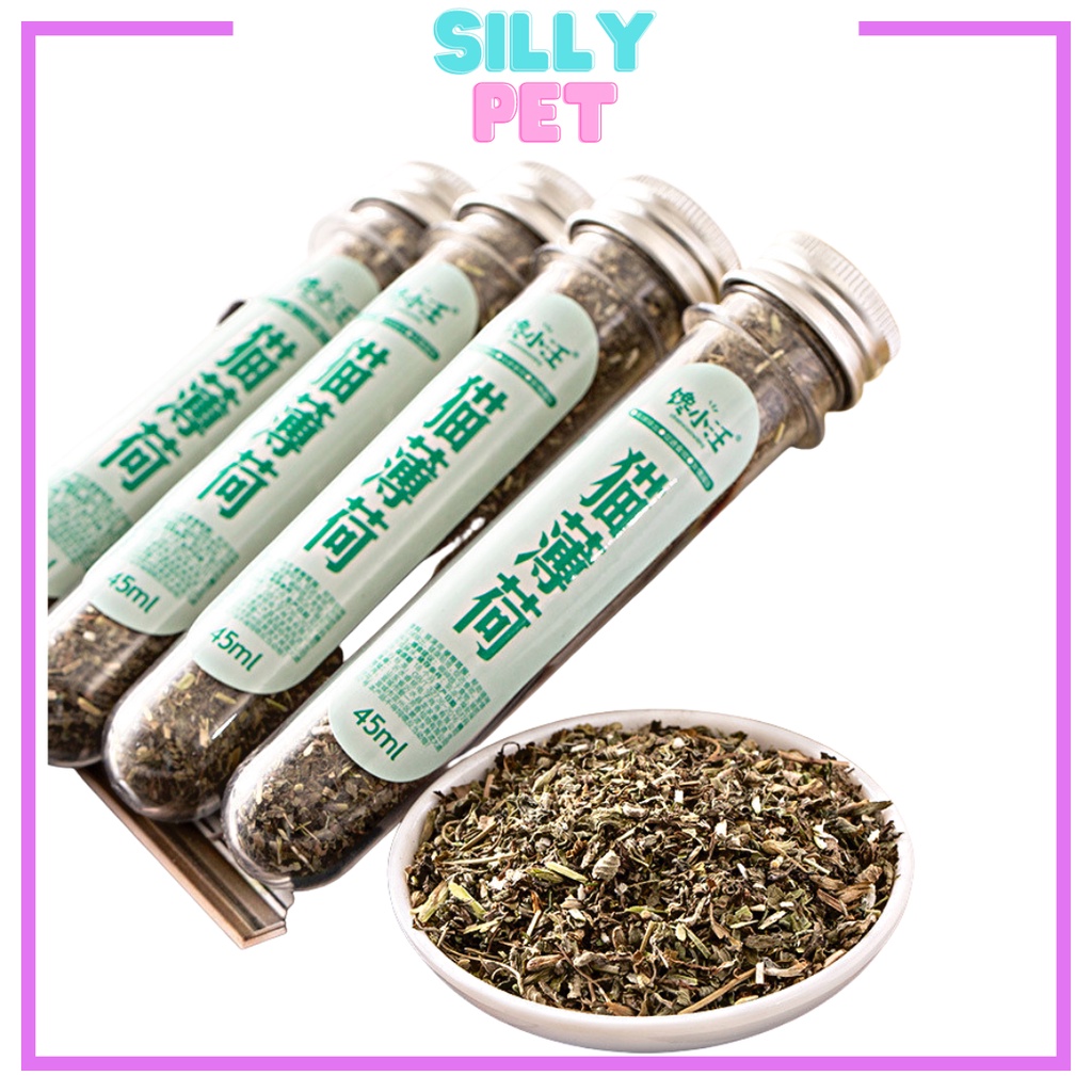 Cỏ mèo - Catnip cho mèo dạng ống - Cỏ bạc hà thơm thư giãn cho mèo Silly.pet