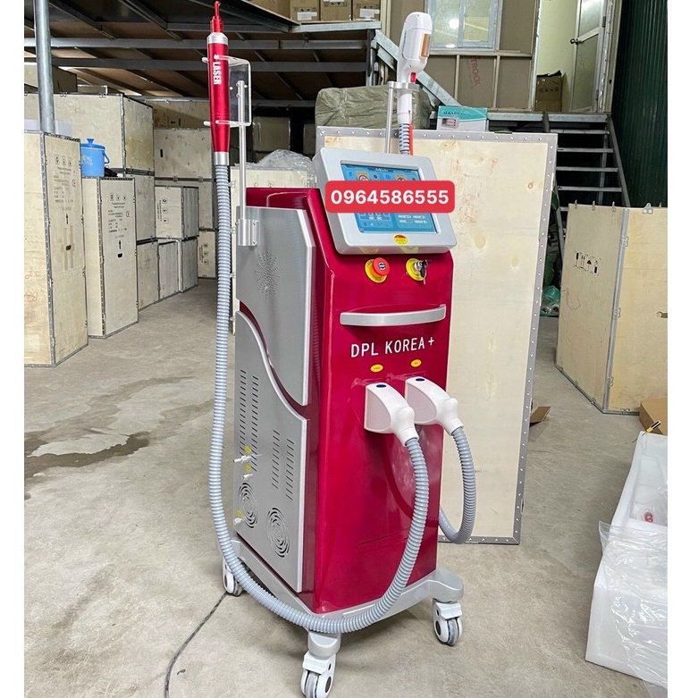 Máy Triệt Lông và Laser DPL KOREA+ 2in1 . Máy Triệt Lông 2in1 DPL KOREA