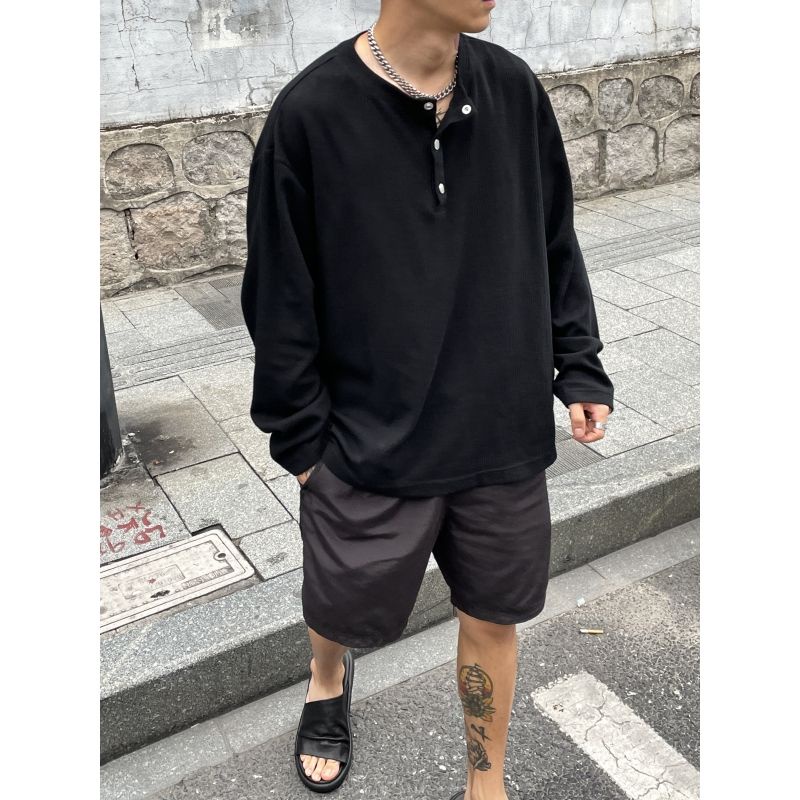 Áo Thun Tay Dài Dáng Rộng Plus Size >