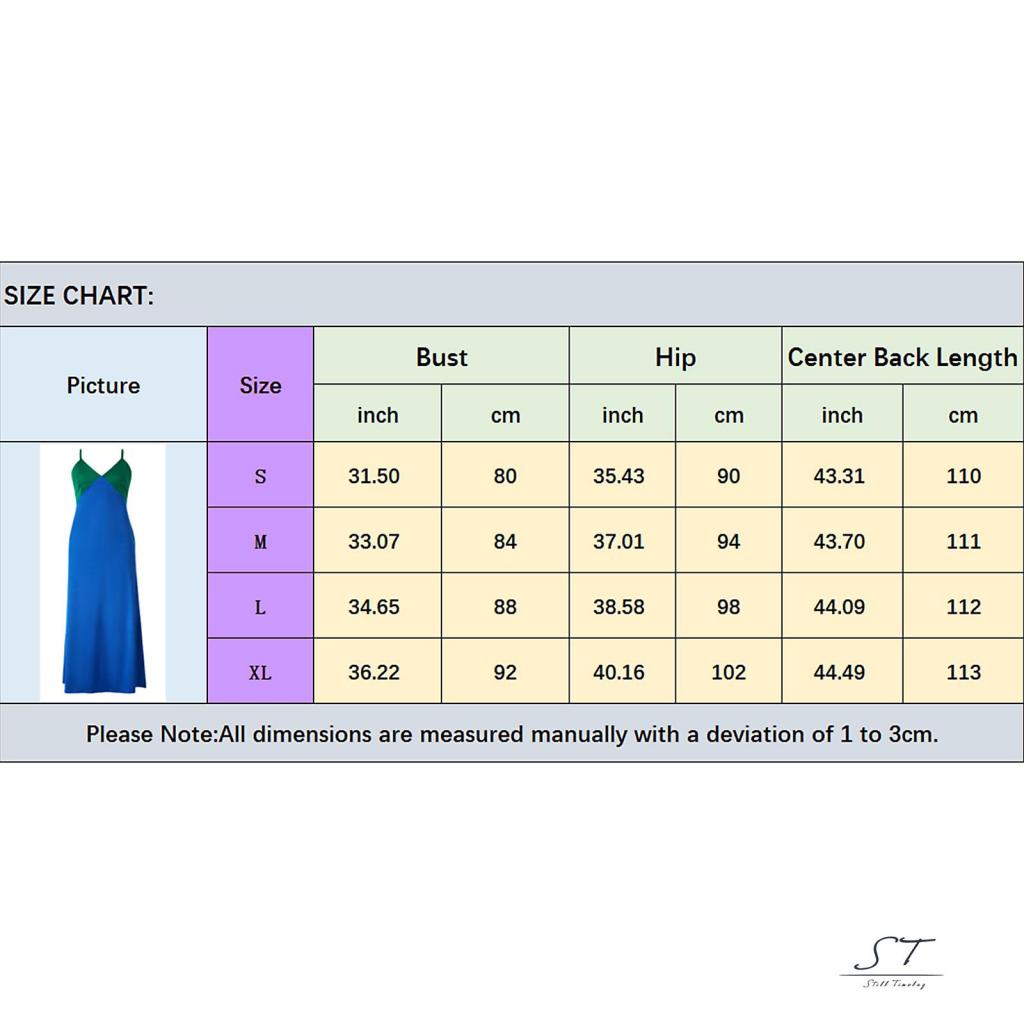 Đầm Dài Không Tay Cổ Chữ V Màu Sắc Tương Phản Thời Trang Mùa Hè Dành Cho Nữ CY03