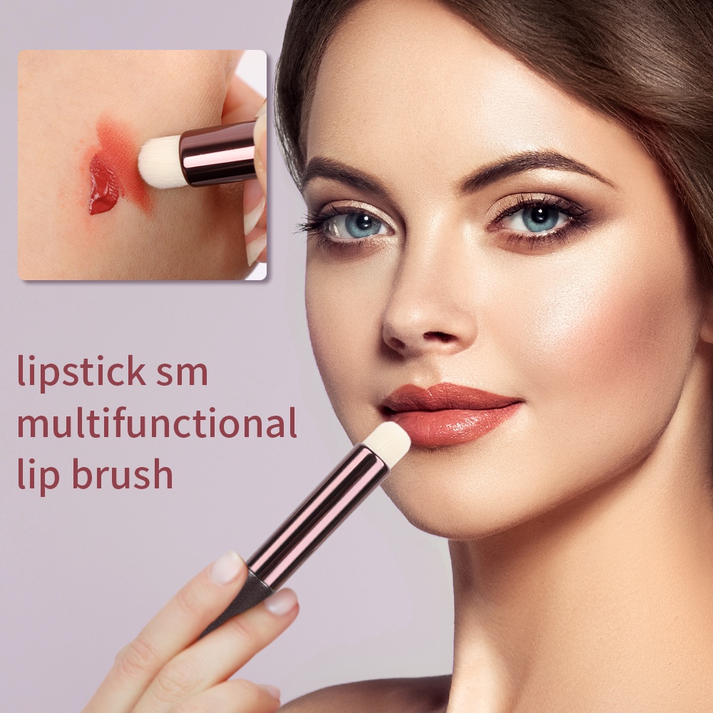 Set 1 Cọ Trang Điểm Môi Đầu Tròn / Cọ Phủi Bụi / Son Môi / Che Khuyết Điểm Đa Năng