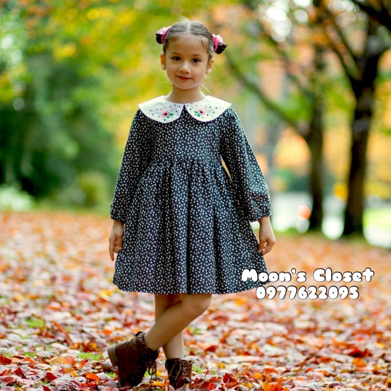 XD- Váy hoa nhí vintage PHLONA size 12/18m-8y