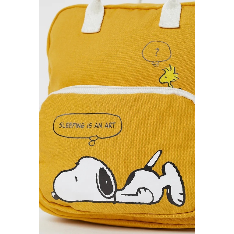 Balo Snoopy vàng kt 9x19x22 cm HM H&M_hàng chính hãng authentic