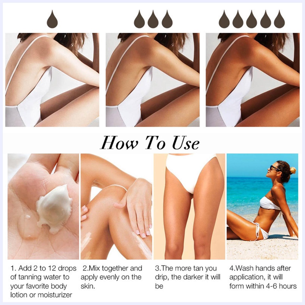 Body self tanner mousse lâu dài tự thuộc da bọt tự nhiên nhìn tự tan tối giả tan sunless tanner allowvn