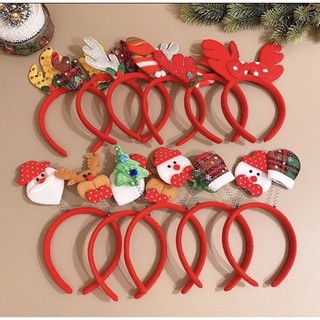 Bờm tóc giáng sinh Noel ông già Noel cây thông cho bé