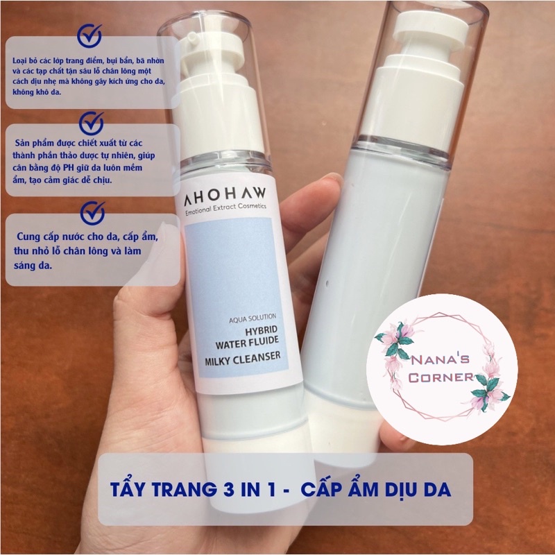Sữa rửa mặt tẩy trang 3 in 1 HYBRID WATER MILKY CLEANSER