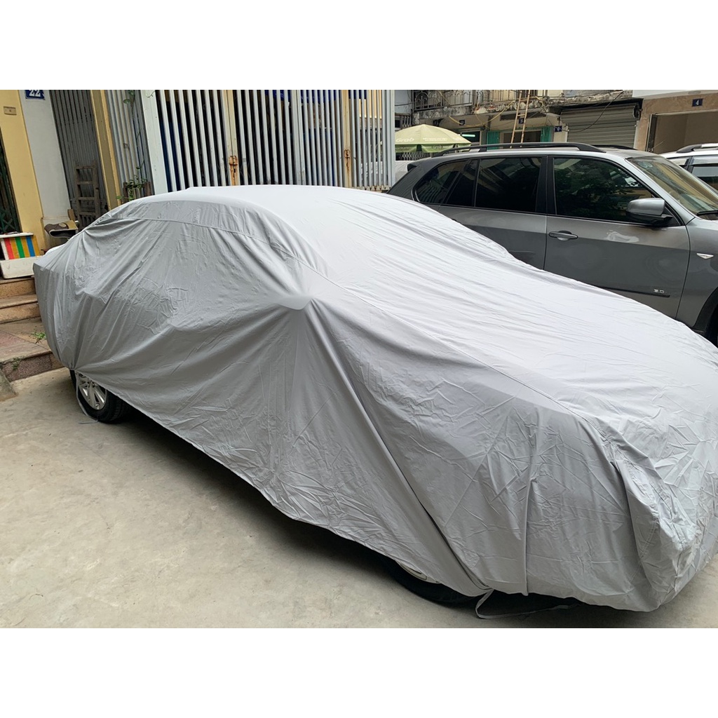 Bạt phủ ô tô Honda civic, Honda city vải dù cán da cao cấp che nắng, chống mưa, chống gió và chống bụi bẩn, áo trùm xe