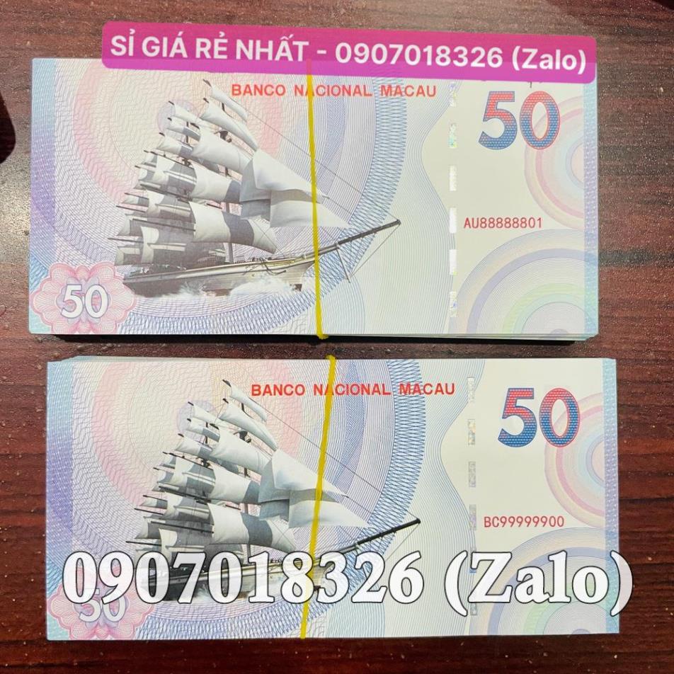 [10 tờ] Tiền Thuận Buồm Xuôi Gió Kỉ Niệm Macau , Phong Thuỷ May Mắn Macao