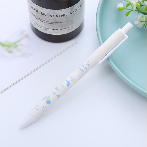 Bút Bi Bấm Thời Tiết Siêu Cute - Bút Bi Viết Văn Phong Mực Đen