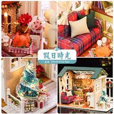 Đồ Chơi Thủ Công Lắp Ráp Nhà Gỗ Búp Bê Tí Hon DIY : Căn Nhà Nhỏ Z007,Z008,Z009 Dễ Thương