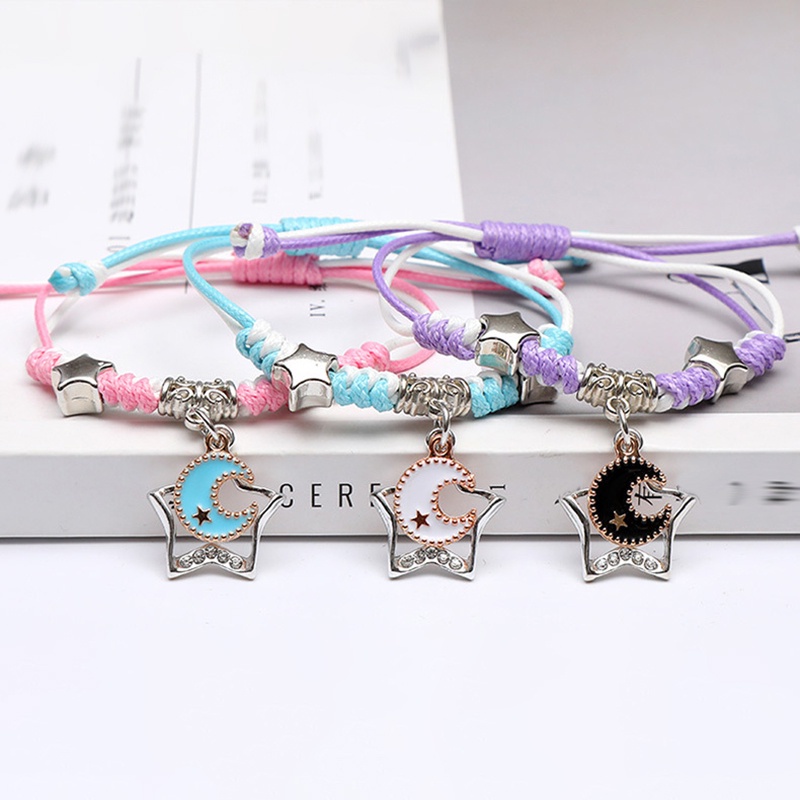 Bộ Ba Món Vòng Tay Bện Ba Mảnh Đơn Giản Dễ Thương Phong Cách Hàn Quốc Dành Cho Bạn Gái JP5