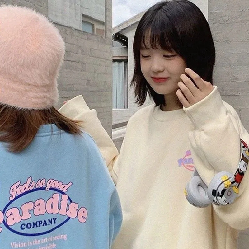 NRVP Áo Thun Nữ Dài Tay Phong Cách Hàn Quốc Mới 2023