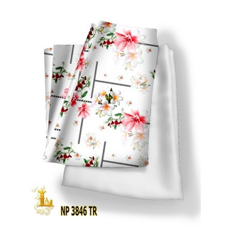 Vải áo dài họa tiết hoa nhí phù hợp mọi lứa tuổi