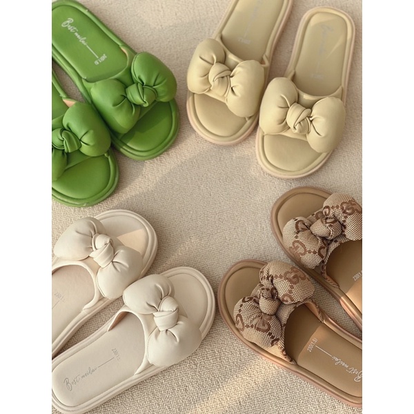 Dép lê nơ 4 màu