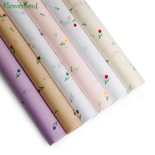 Giấy gói hoạ tiết cành hoa