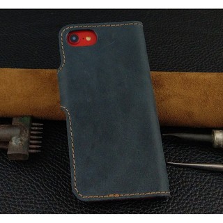 Bao Da Iphone 7/8 Dạng Ví Da Bò Thật may thủ công