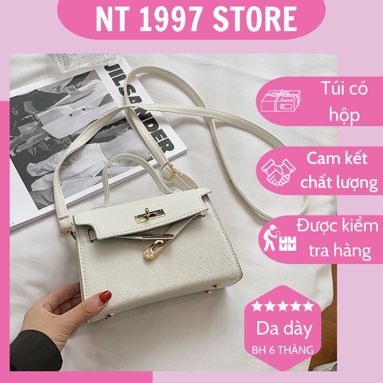 Túi sách nữ đeo chéo kẹp nách thời trang mini dây xích NT026