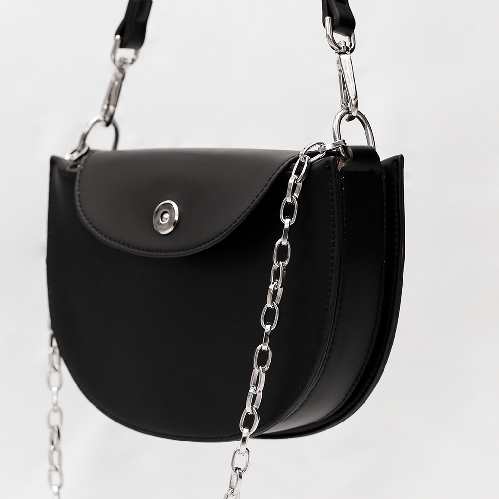 Túi xách Floralpunk Crescent Bag Black