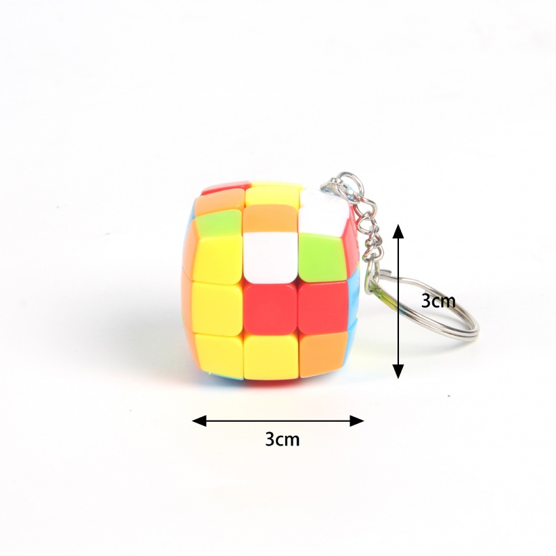 Đồ Chơi Khối Rubik 3x3 Mini Nhiều Màu Sắc Dạng Móc Khóa Giáo Dục Cho Bé Trai / Gái