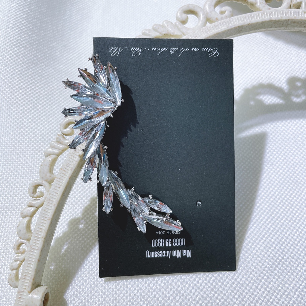 Khuyên Kẹp Vành Tai Đính Đá Đi Tiệc NHÀ NHỎ 1510