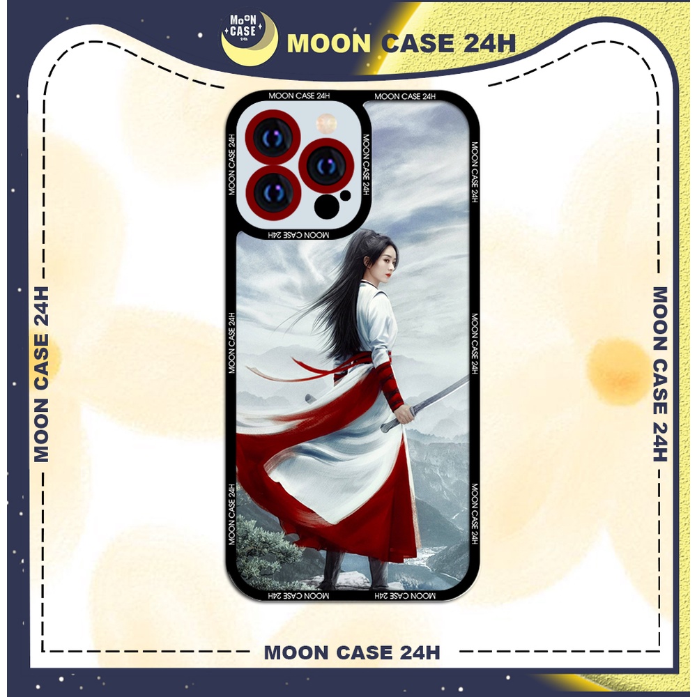Ốp lưng iphone cạnh vuông Moon Case Triệu Lệ Dĩnh 7/7plus/8/8plus/x/xs/11/12/13/14pro/max/plus/promax