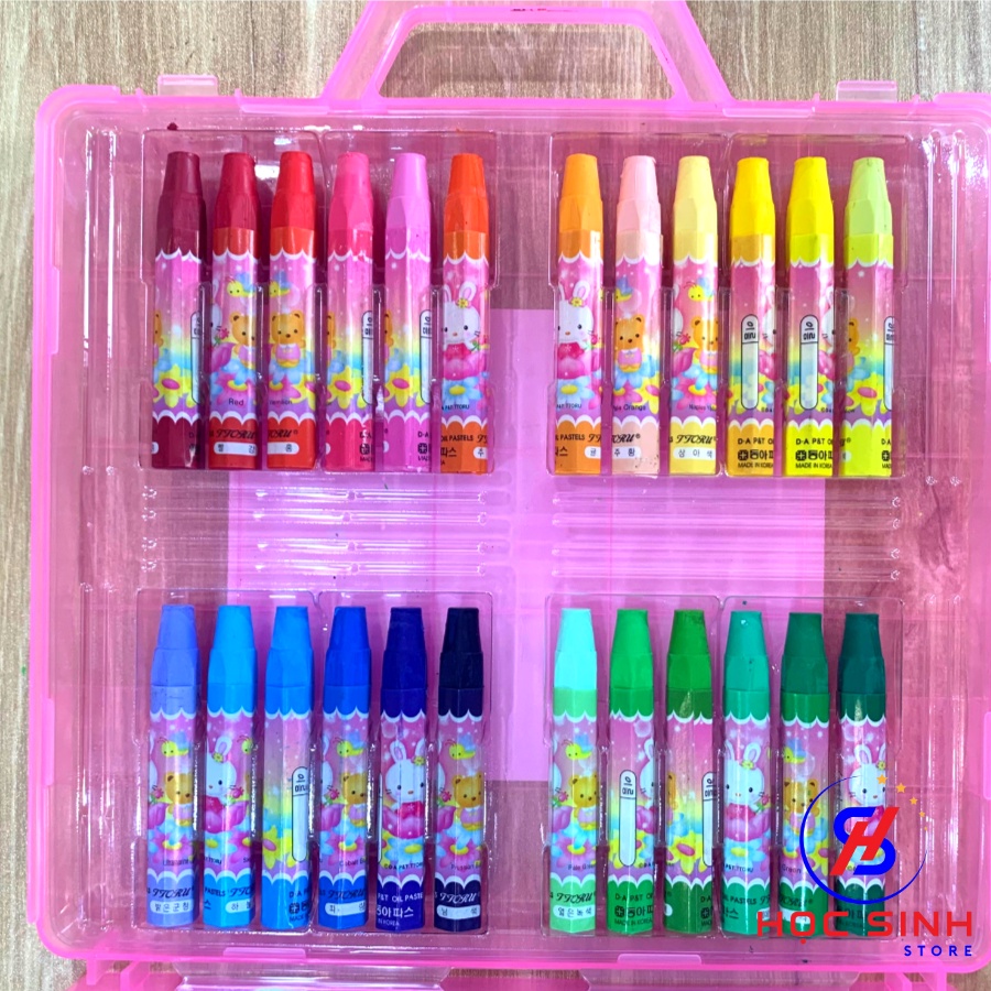 Hộp 48 Cây Bút Sáp Dầu TTORU 48 màu D.A P&T Hàn Quốc - Học Sinh Store