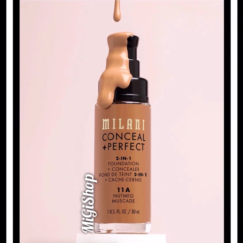 Kem Nền Che Khuyết Điểm Milani Conceal Perfect 2IN1 Foundation Concealer 30ml